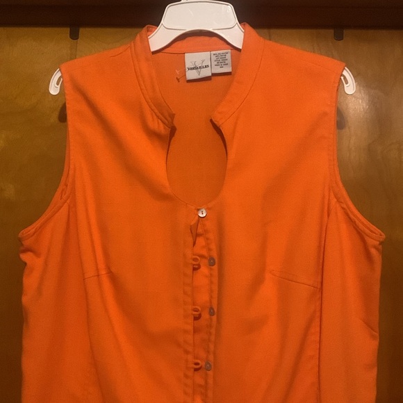 *Clearance-Final* Versailles Size 18W Orange Business Vest Dress - Picture 3 of 5